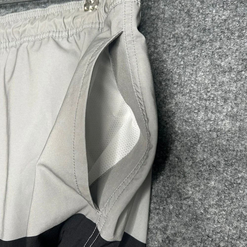 Trinity Coast Mens 2XLT Grey Black Colorblock Swim Trunks Board Shorts